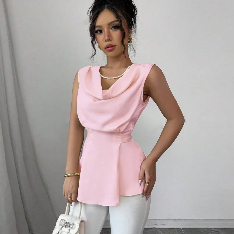 

Wildberries Sleeveless Shirt 2026 Summer Fashion Turtleneck Shirt