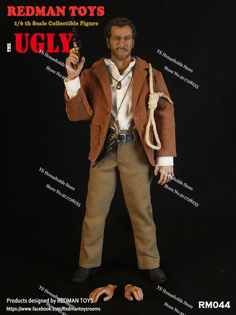 Redman Speelgoed Origineel 1/6 Rm042 Goede Rm043 Bad Rm044 Lelijke Man Actiefiguur Mexico Stad Filmserie 12 "Volledige Set Cowboymodel