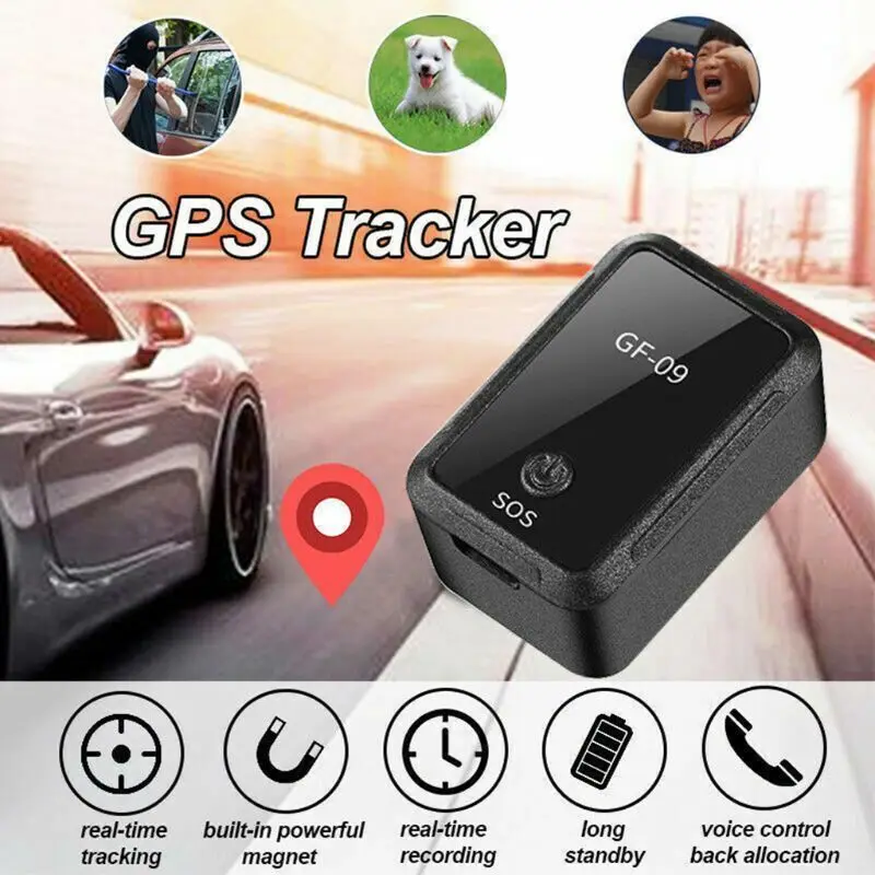 GF09 GPS Theo Dõi Từ Xa Nghe Mini Xe GPS Theo Dõi Thời Gian Thực Theo Dõi Thiết Bị Cũ Và Trẻ Em Chống Mất Thiết Bị Định Vị