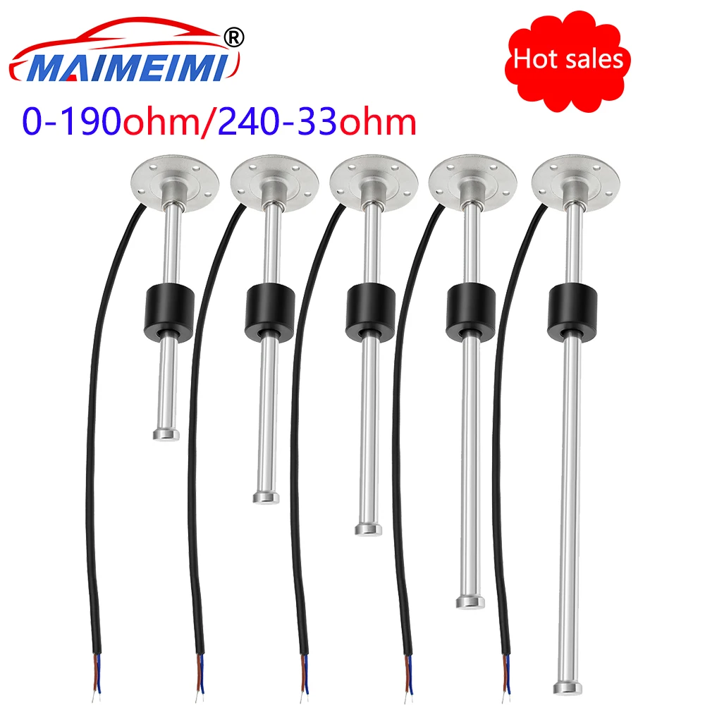 100mm ~ 1000mm Water Fuel Level Gauge Sensor  0~190 240~33 ohm Marine Boat Yacht Car Oil Liquid Tank Fuel Sender Unit Sensors