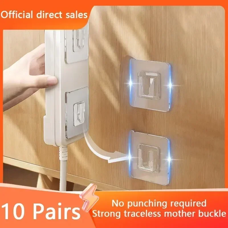 Ganchos transparentes multiusos, ganchos de pared adhesivos de doble cara, impermeables, para ropa, sombreros, toallas, ganchos para puerta de baño y cocina