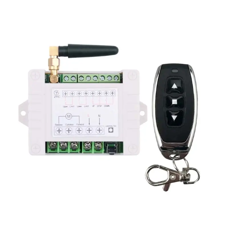 220V 10A 2CH Barrier Garage Door Motor Controller Rise Fall Stop Can Be Connected To External Limit Switch