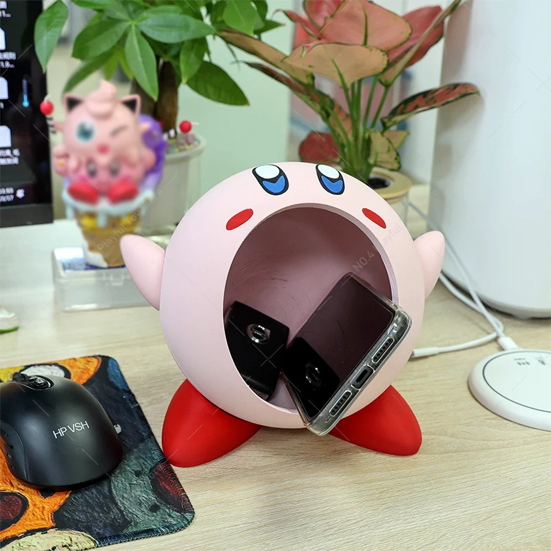 ثلاثية الأبعاد مطبوعة كيربي أرقام الوردي الأزرق الأصفر الأحمر كيربي لطيف أنيمي الشكل دمية لعبة مجسمة سطح المكتب صندوق ديكور الهدايا #3