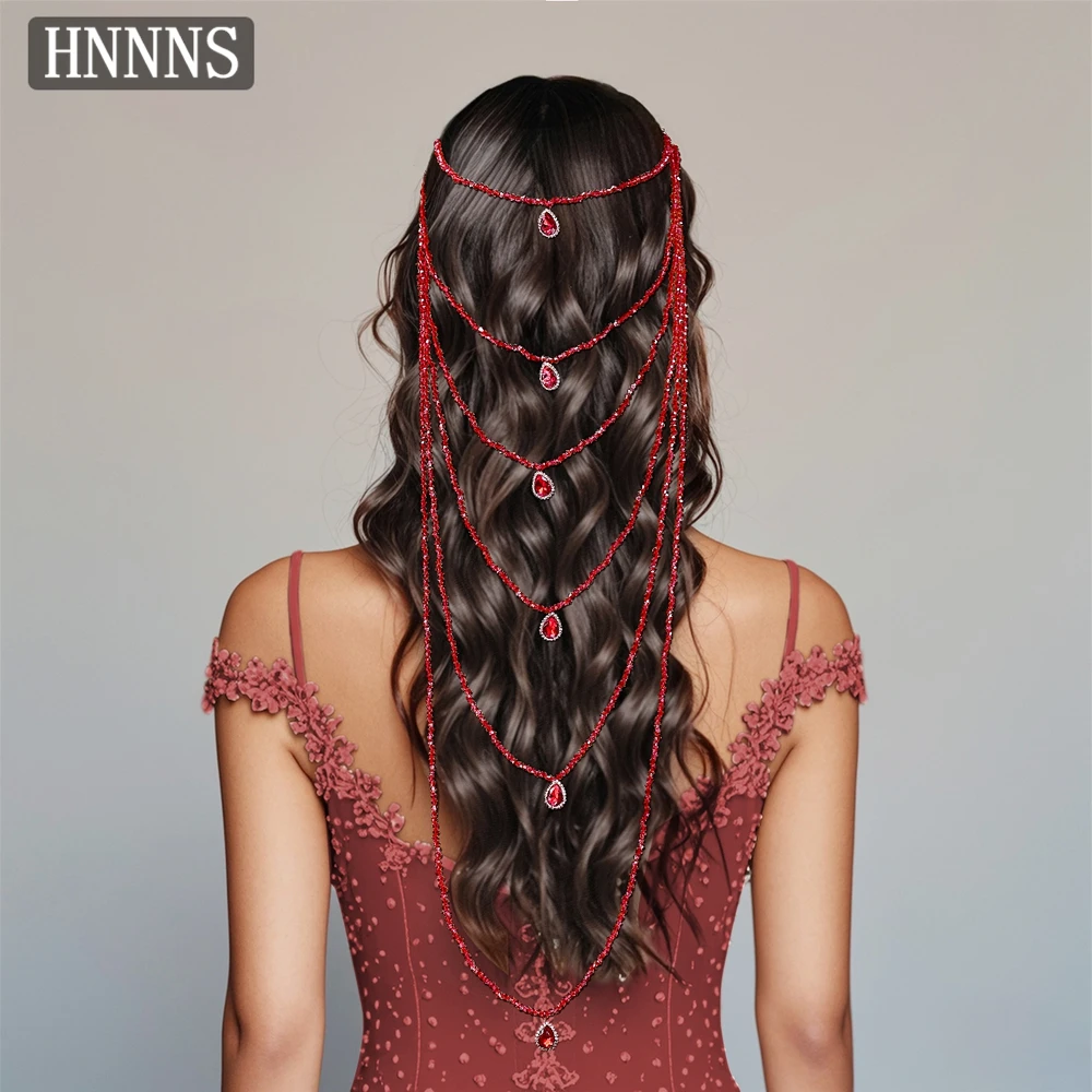 

TOPQUEEN Bridal Weddings Beaded Hair Comb Hand Woven Rhinestones Simple Tassel Women's Banquet Dancing Hair Accessories YXA167