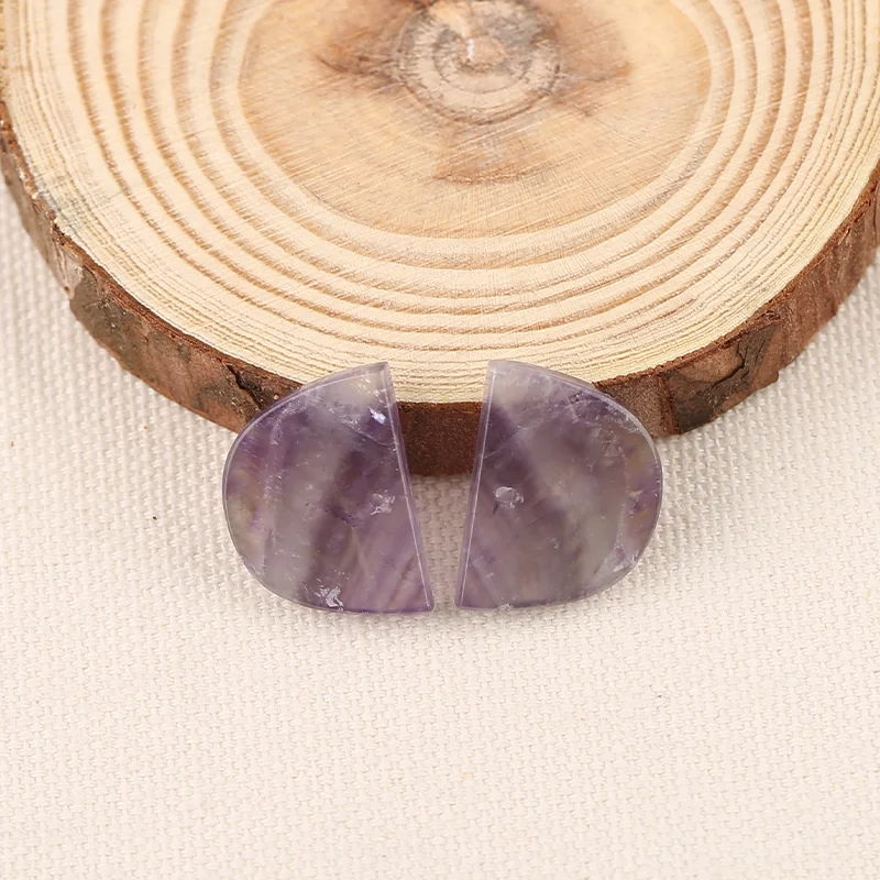 

B&F Amethyst Earring Beads – Handmade natural stone beads, perfect supplies for jewelry making.