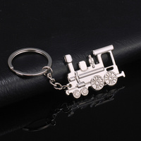 Creative Hot Sale Metal Train Keychain Men Women Fashion Pendant Keyring Jewelry Punk Rock Car Key Accessories Gifts 2024 New