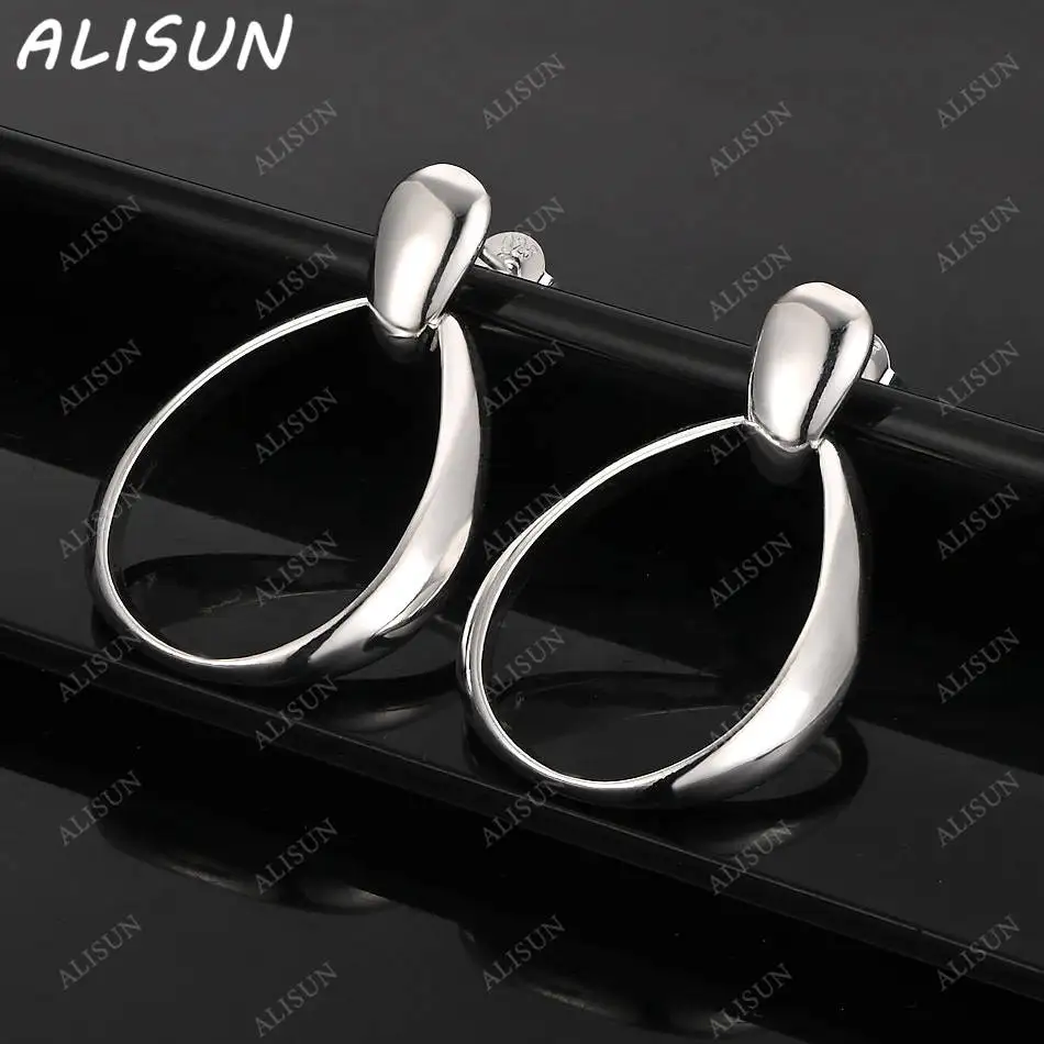 

ALISUN 925 Sterling Silver Water Drop Earrings Drop Earrings For Women Charm Trend Birthday Gifts Fashion Party Fine Jewelry