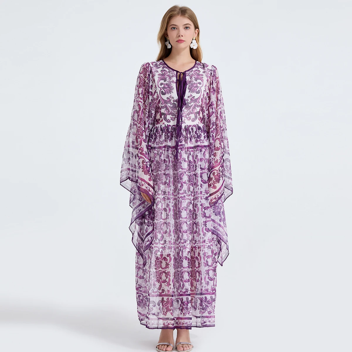 Purple Blue And Whi… - image