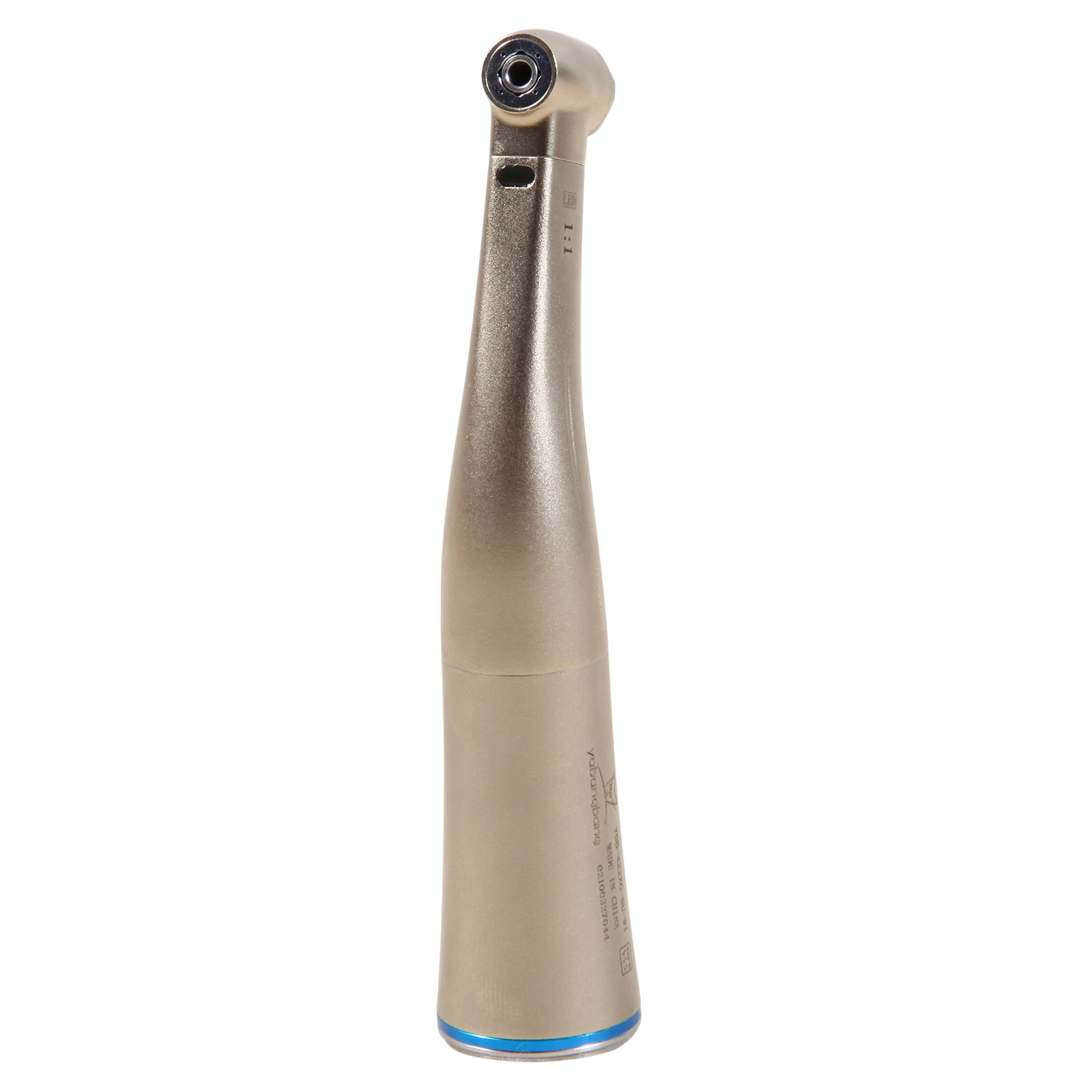 N-S-K Dental Contra Angle Handpiece 1:1 Fiber Optic Air Turbine with LED light Inner Spray 2.35mm Burs fit E-type Micro Motor