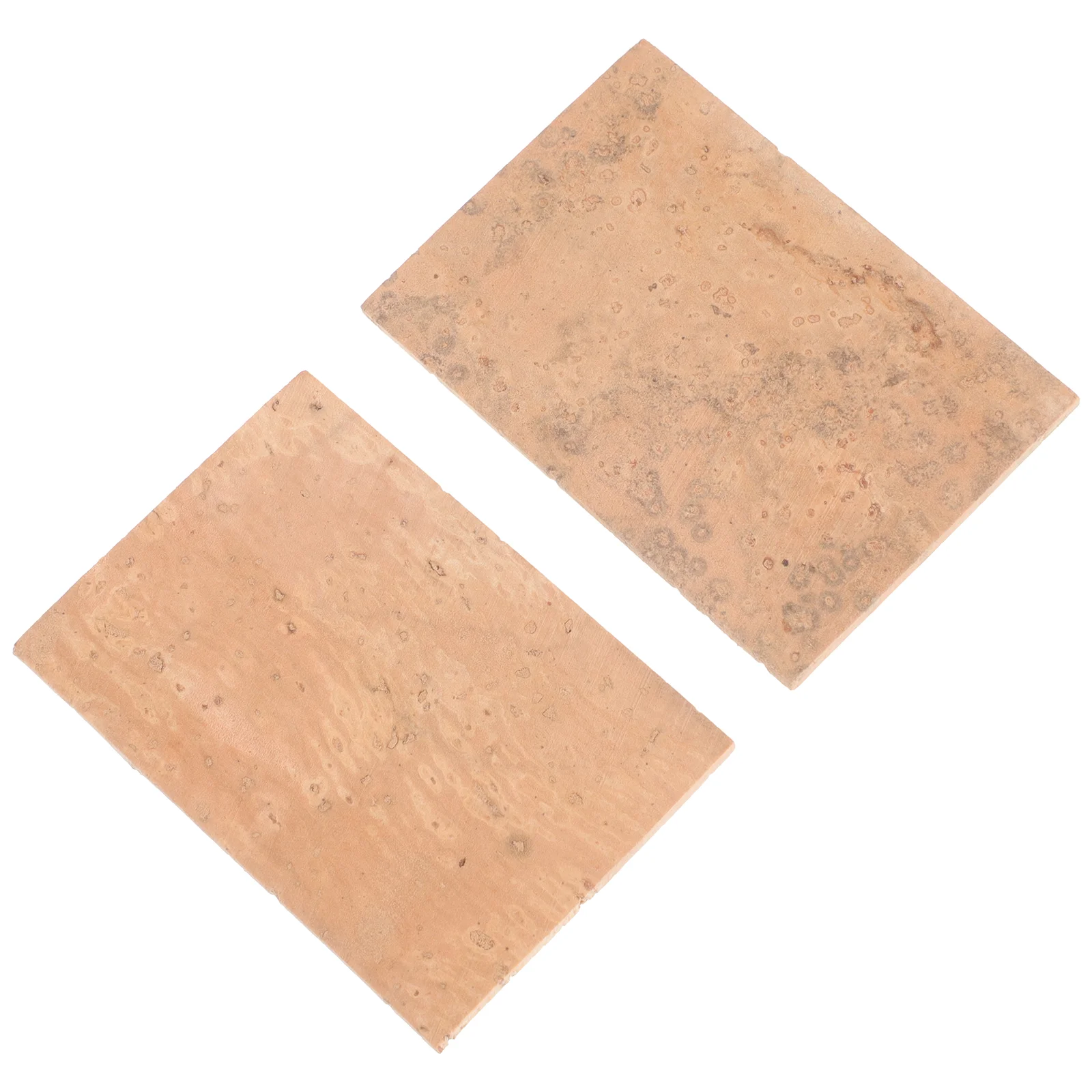 

2 Pcs Saxophone Wood Piece Cork Sheets Pads Replacement for Woodwinds Bent Neck Wooden Mats Instrument