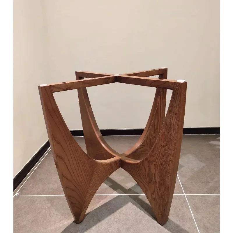 Black Walnut Solid Wood Leg for Dining Table New Fashion Design Table Base Can Be Customized 679*479*562mm