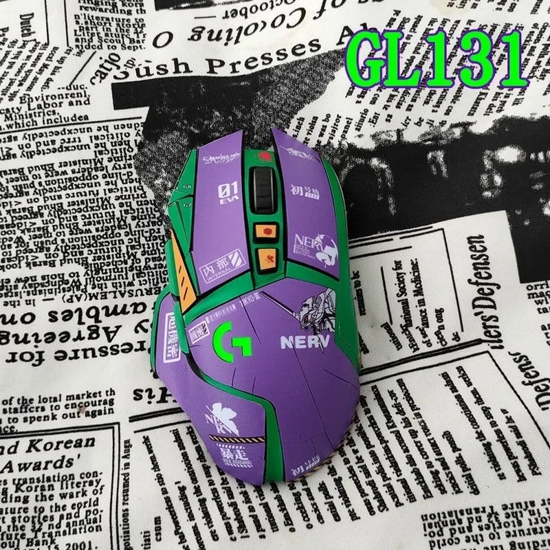 Evangelion Mouse Anti-skid Sticker Sticker for Logitech G502 Mouse Anime Sweat Anti-drop Gaming Mouse Protection Sticker Gift