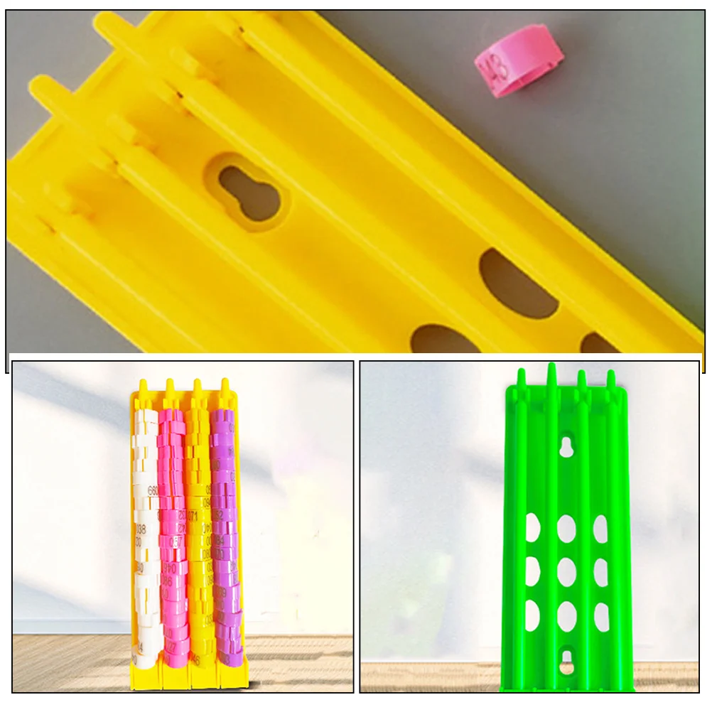

4Pcs Pigeon Foot Ring Organizer Plastic Racing Leg Band Rack Durable Holder Ring Storage Racing Pigeon Leg Rings Rack