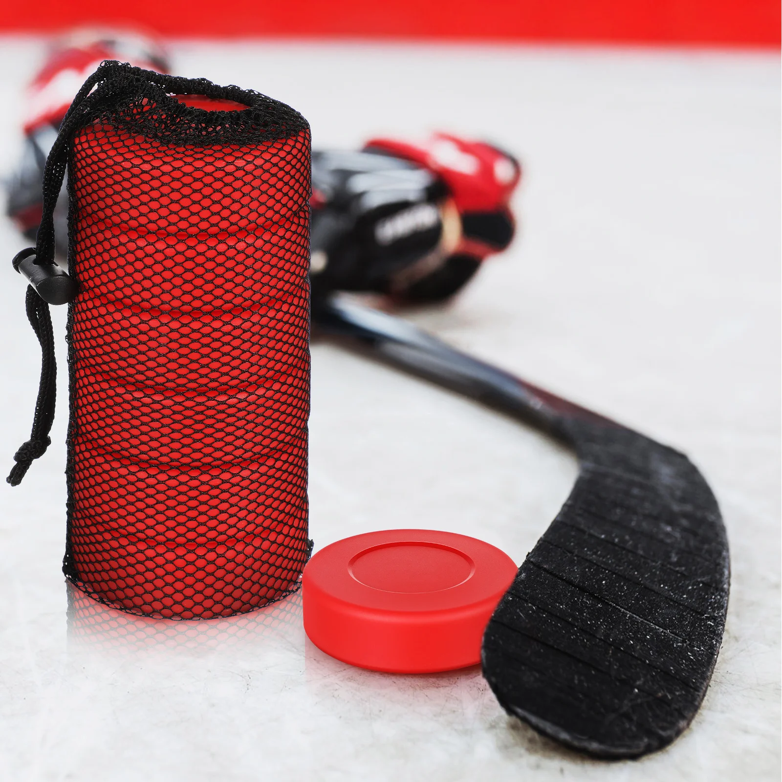 

6 pcs Pucks Matte Finish For Indoor Outdoor Training Ice Puck Round Roller Puck Bulk Soft Hockey Balls Field Hockey