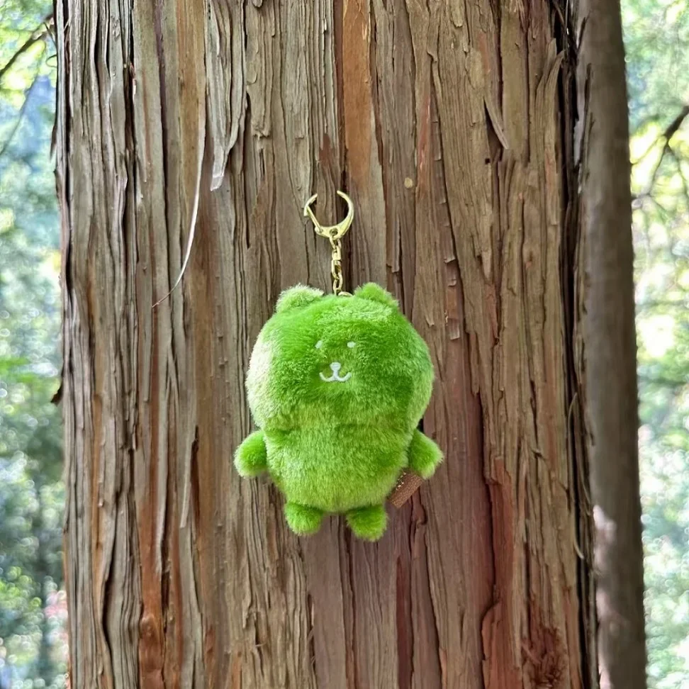 New style cute joke bear keychain plush toy cartoon keychain doll ornament children's decoration birthday gift