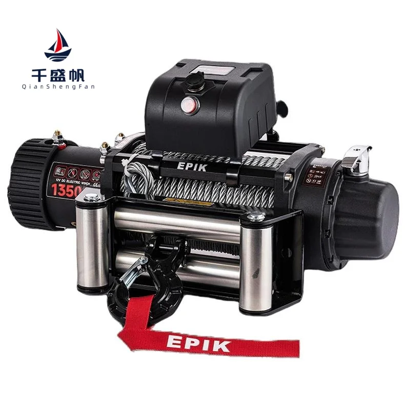 

QSF 13500lbs 12V Aluminum Alloy Vehicle Rescue And Rescue Crane Electric Winch For Off-road Vehicle SUV Jeep SCE-13.5S