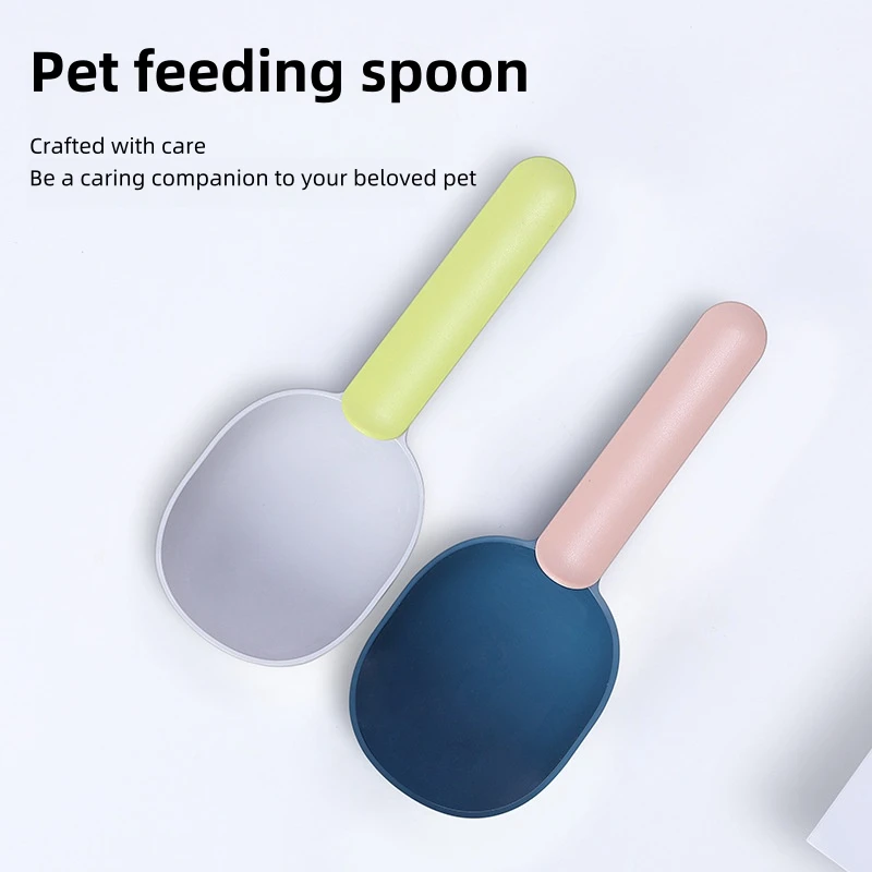 

Pet Supplies Cat Dog Food Shovel with Sealing Bag Clip Spoon Multifunction Thicken Feeding Scoop Tool Creative Measuring Cup