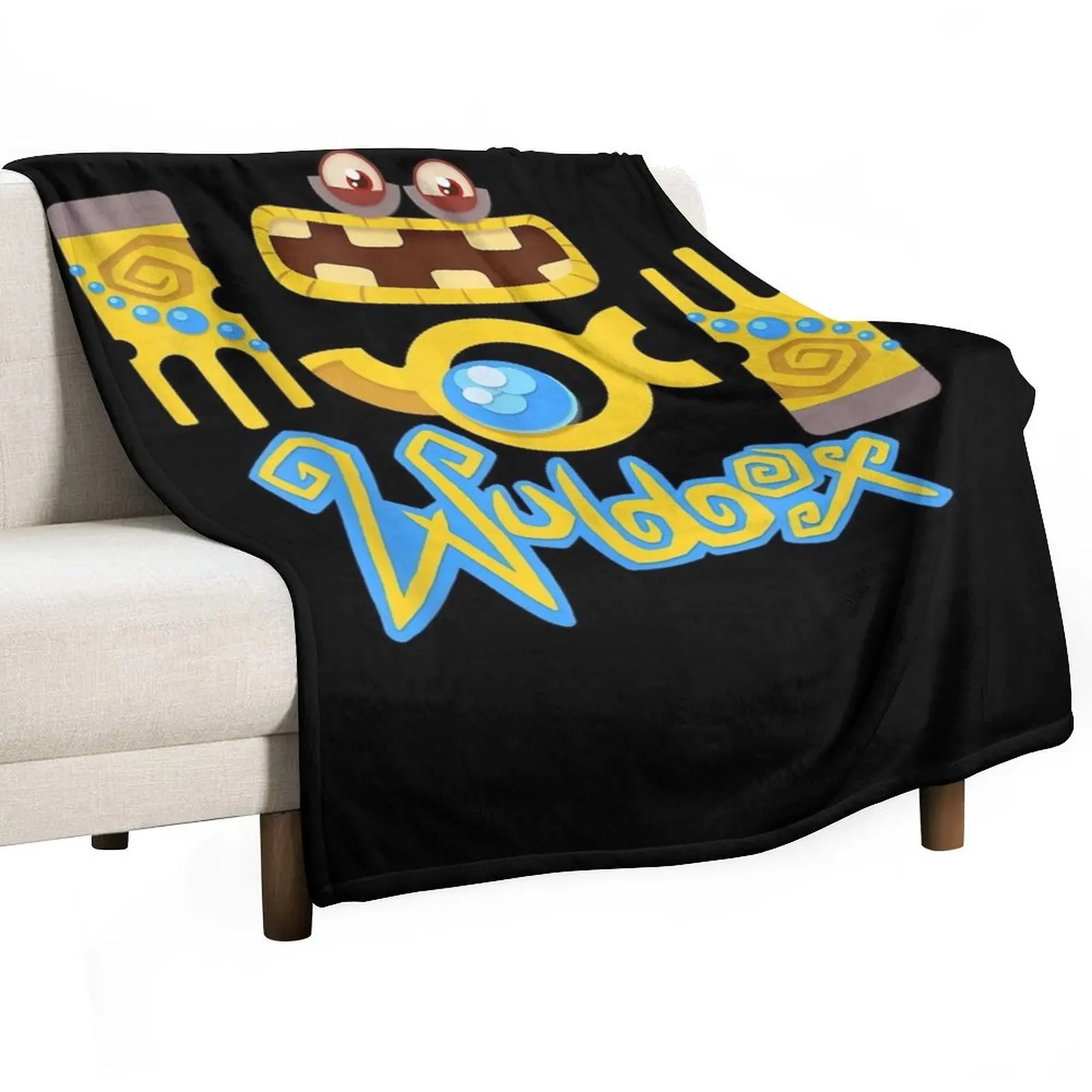 

My Singing Monsters Wubbox Funny Throw Blanket cosplay anime Nap Thins Hair Blankets