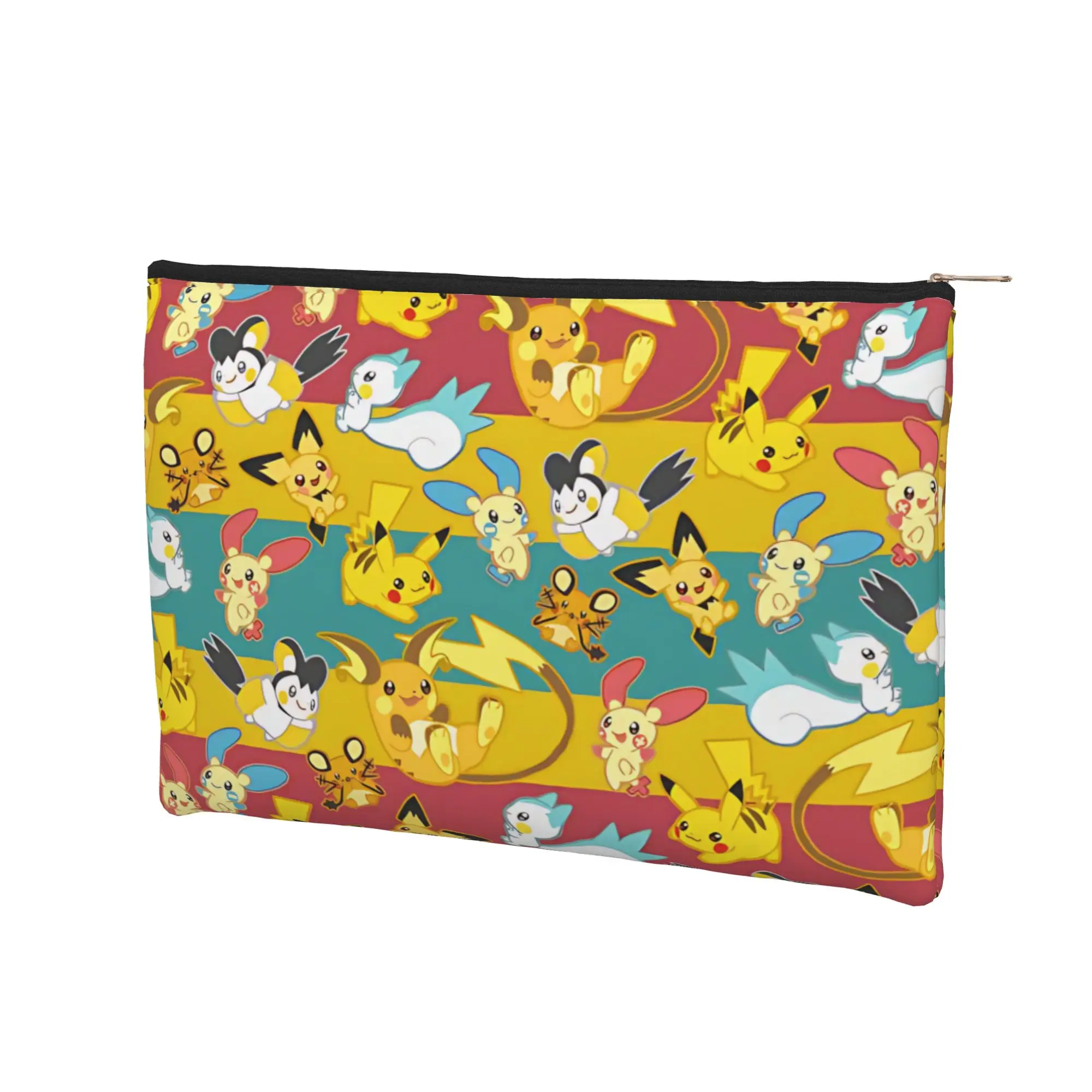 its bag Lightweight Cute pouch Pokemon Pikachu Makeup Bag  Toiletry Bag with Zipper Travel Cosmetic Pouch