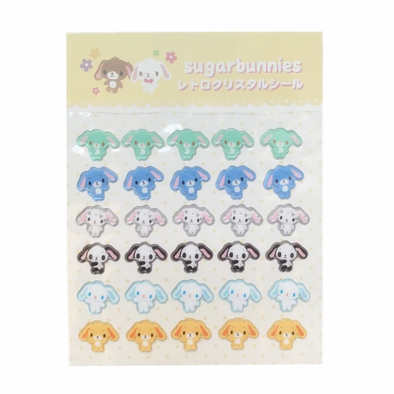 

Kawaii Sugarbunnies наклейки 3D аниме кролик милый блокнот наклейка для ноутбука книга Скрапбукинг маленькие наклейки