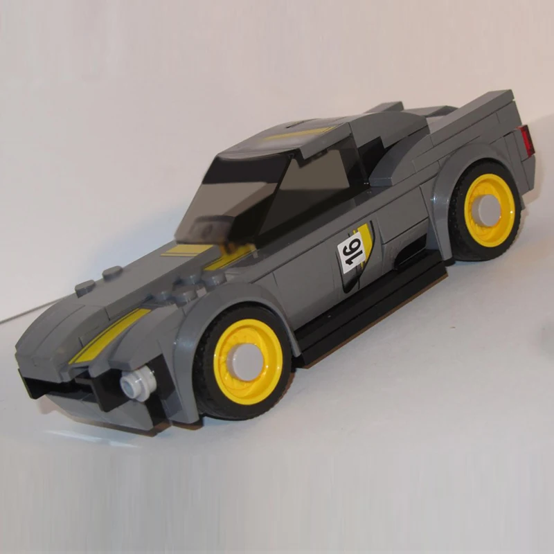 Speed Racing Car Model MOC Building Bricks American Fastback Car Modular Technology Children Holiday Gifts Assemble Toys Suit