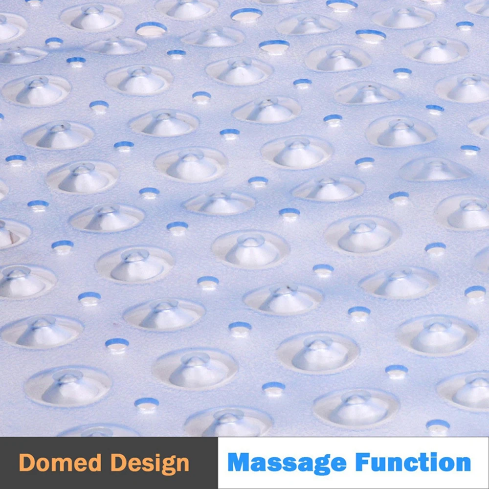100*40cm Large Size Anti-skid Bath Mats Rectangle Soft Shower Bathroom Massage Mat Suction Cup Non-slip Bathtub Carpet