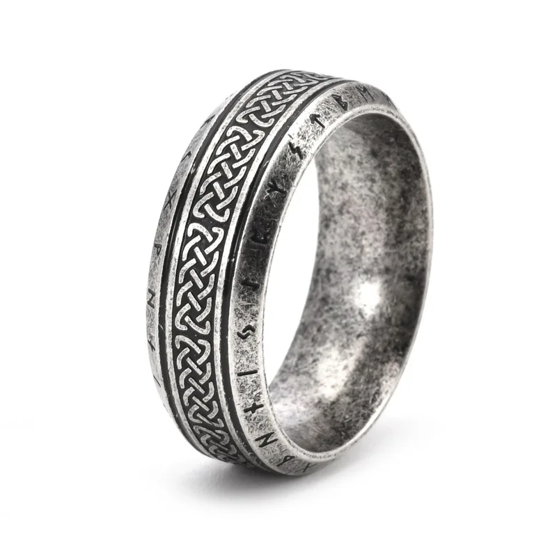 official-website  Men's Viking Celtic Knot Ring For Men, Simple Fashion Ring Amulet Jewelry