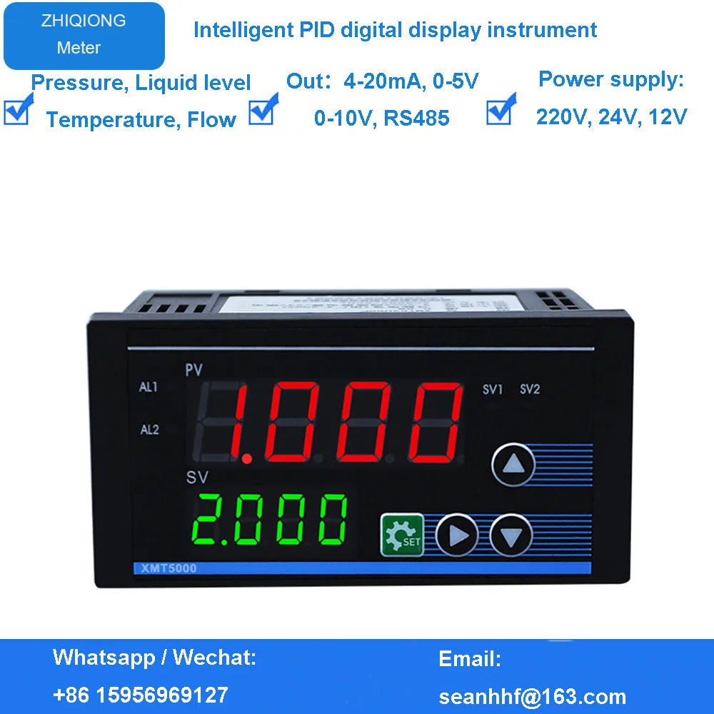 

Intelligent digital pressure gauge pressure transmitter 4-20mA signal output PID digital pressure controller