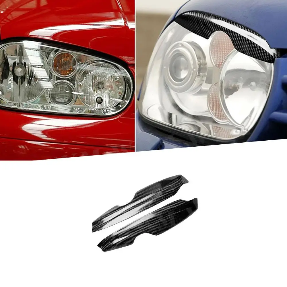 

Для Volkswagen MK4 C48 передний бампер автомобиля из углеродного волокна, накладки на брови, накладки на фару, веки на фару, накладка на брови автомобиля, Bodykit