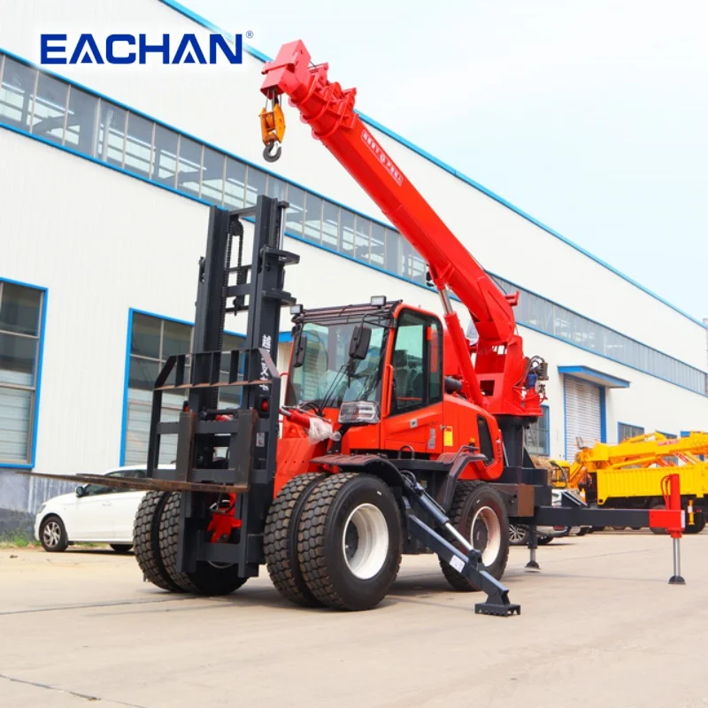 Chinesischer Hersteller 5 Tonnen 4x4 Gabelstapler Fabrik Hydraulischer Geländestapler Teleskop-Diesel-Geländestapler Maßgefertigt – Detail 2