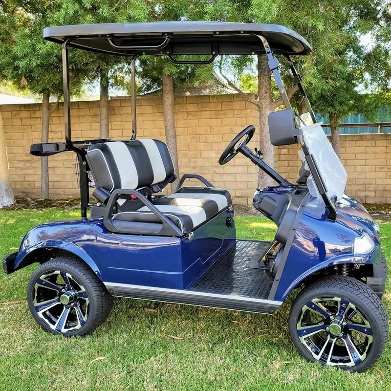 New Energy Electric Golf Cart 6.3KW AC Motor 48V Lithium Battery CE Certified 30-50km Range LXM