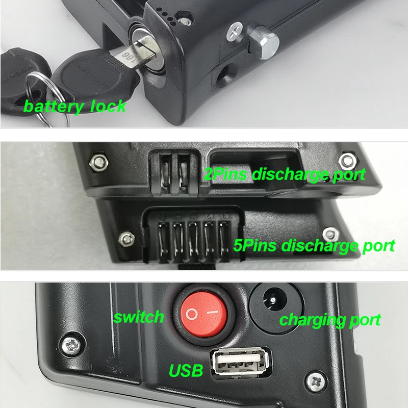 for scimitar stype battery 36v 10.5ah downtube battery 36v 8ah ebike Battery for Quest One/Max ebike batteries