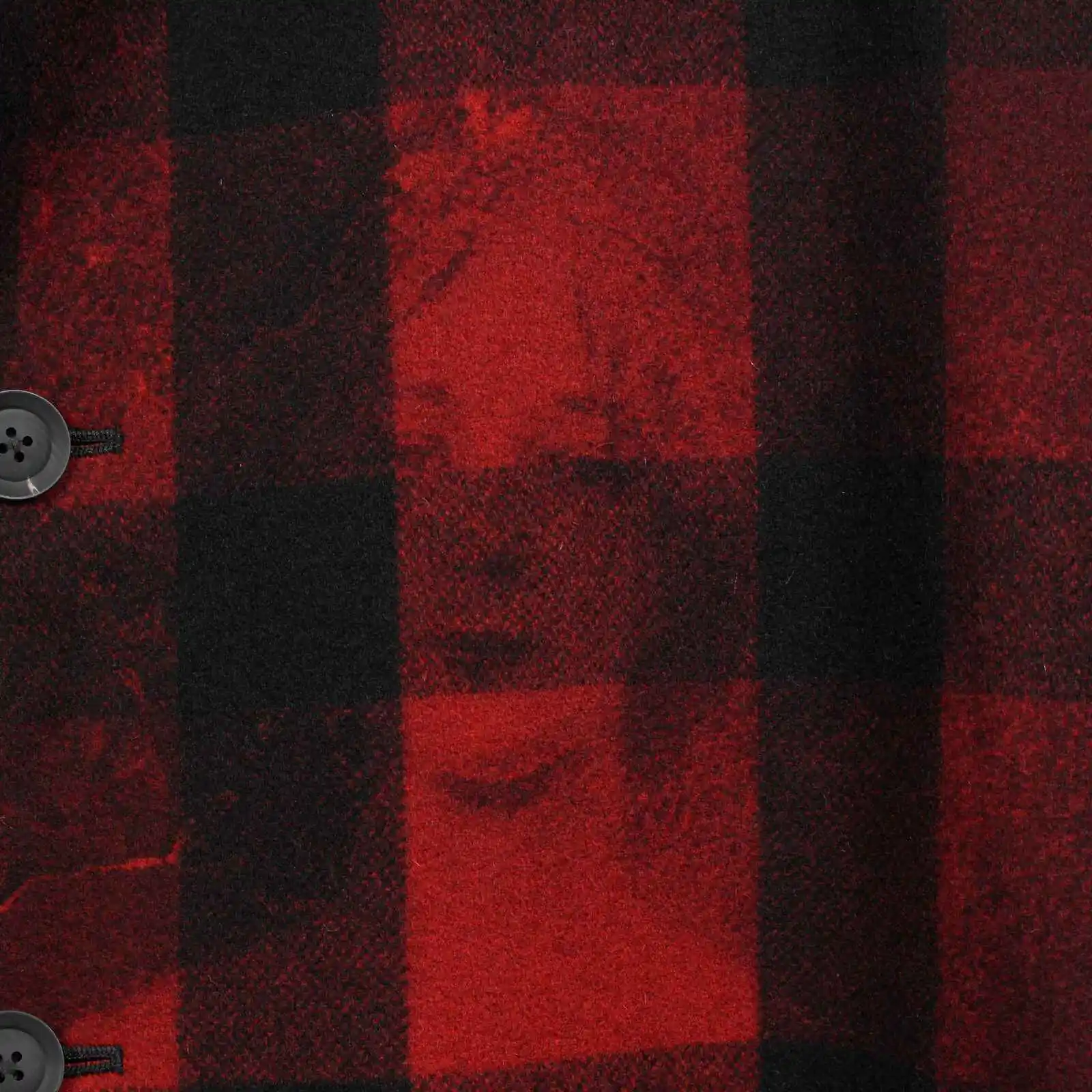 TOP-YAMOTO معطف ياباني أصلي بتصميم أحمر متقلب فضفاض ومطبوع بأكمام طويلة، معطف صوفي