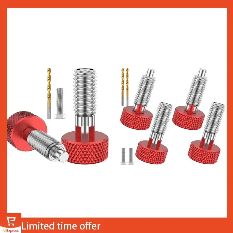 

8PCS Handle Quick Release Pins Kit, Knurled Handle Stainless Steel Lock M6 Quick Release Pins For Rolling Toolbox Easy Install
