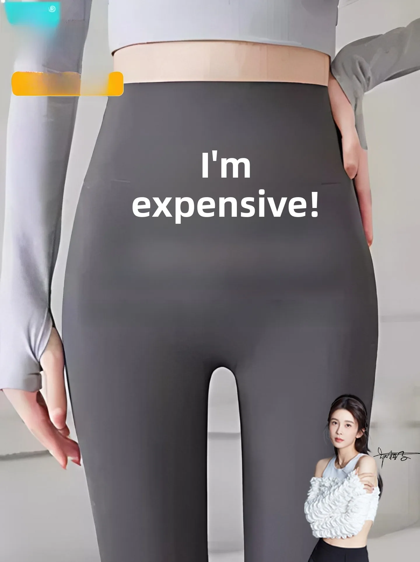 

Slimming High-Waist Thin Leggings Women's Sport Yoga Pants ark Skin Pattern Tummy Control Butt Lifting Outerwear Bot