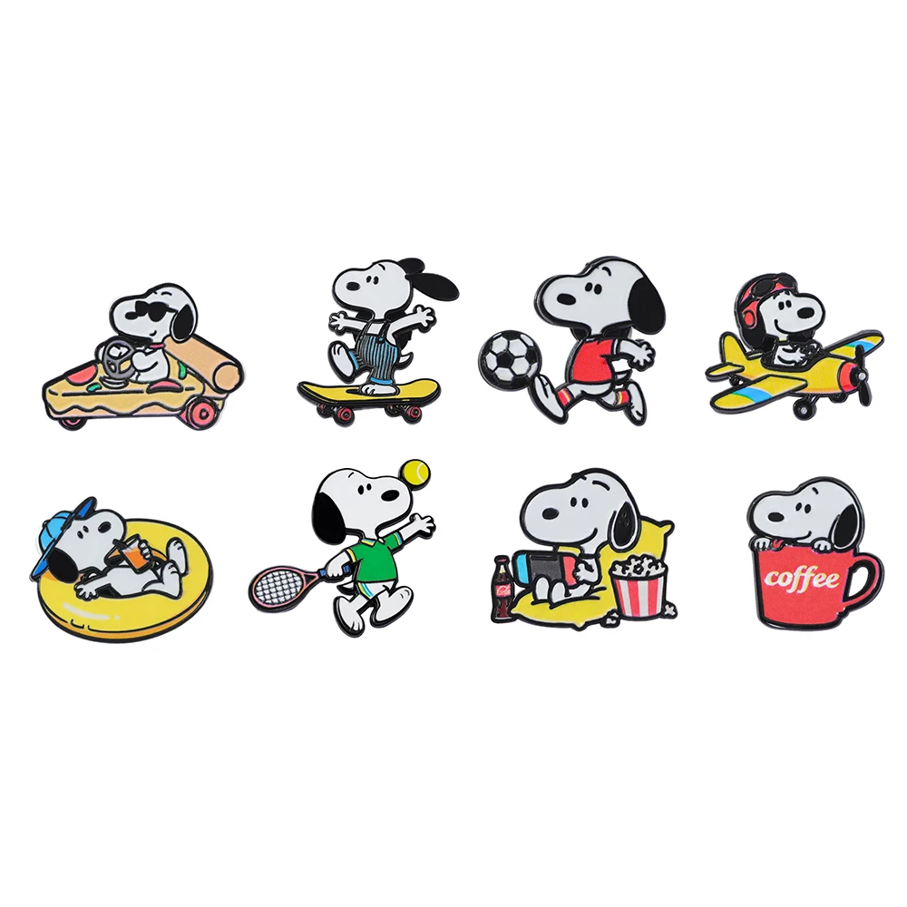 1 Pc Distinctive White Dog Cartoon Brooch Funny Enamel Pin Metal Badge Jewelry Backpack Clothing Accessories Gift for friend