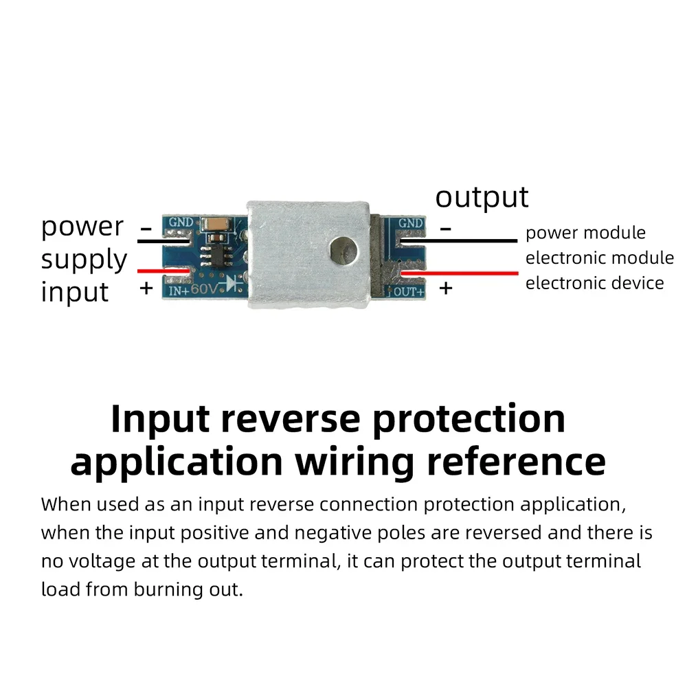 20A Ideal Diode Module Rectifier for Solar Systems with Backfeed Protection DC 4-90V Input Battery Protection Board
