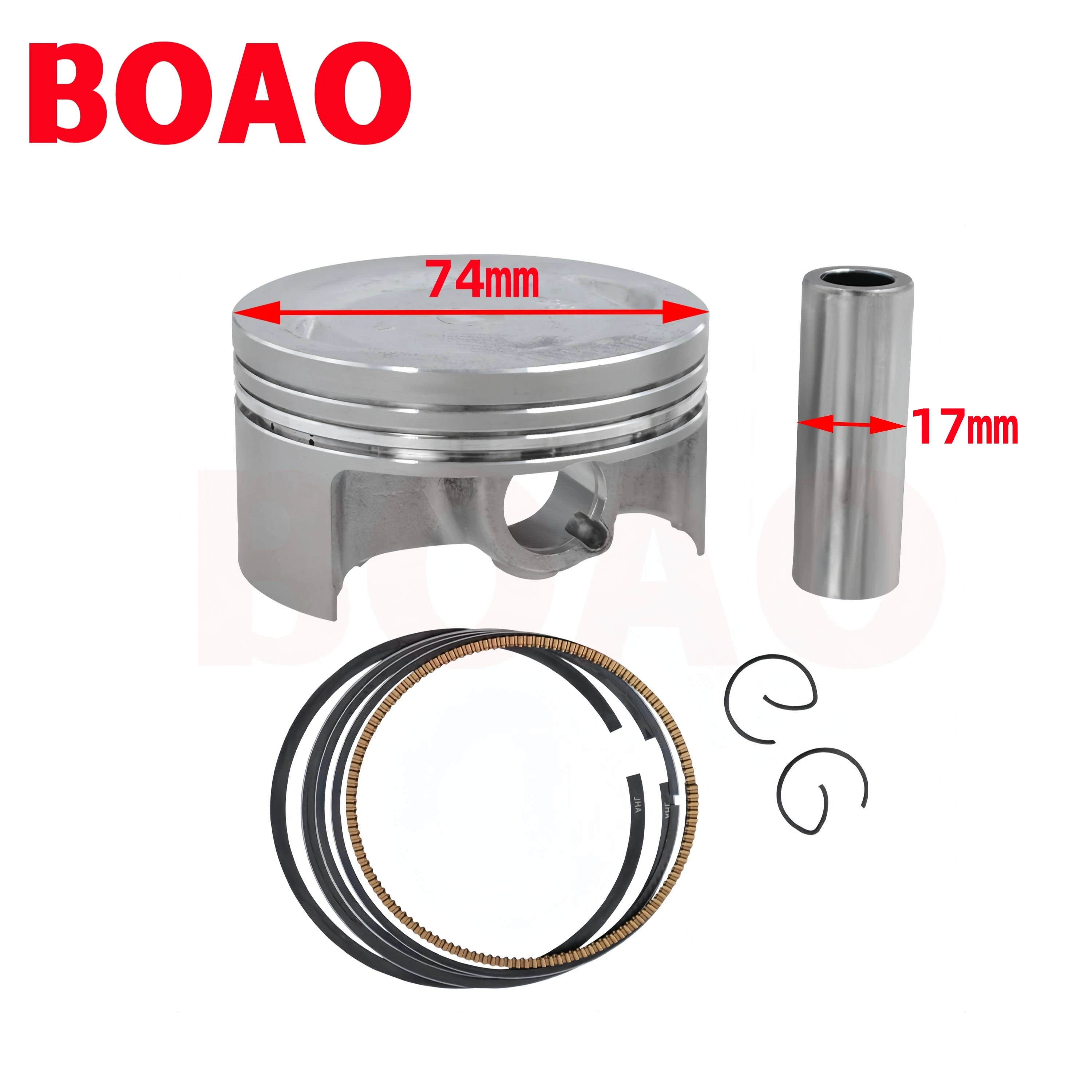 Suitable for Yamaha XT250 XT 250 YS250 2016 YBR250 YBR 250cc 74MM large bore cylinder piston top part gasket kit