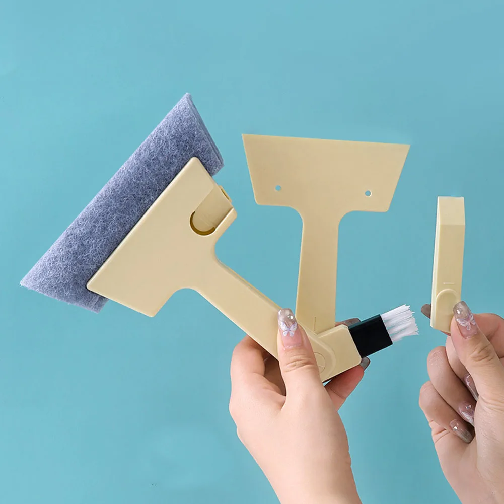 

4-in-1 Window Track Cleaning Brush Tool Set Window Groove Cleaner Reusable Dust Brush For Gaps Corners Window Slots Cleaning