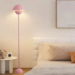 Nordic modern mushroom floor lamp living room sofa decoration retro style Light luxury bedroom bedside LED flower bud floor lamp