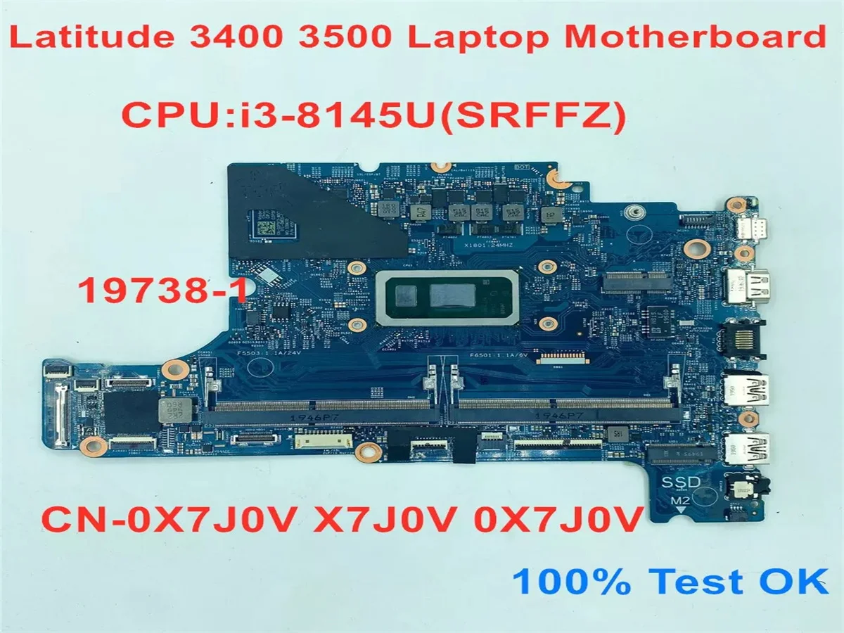 placa mae portatil cn0x7j0v x7j0v 0x7j0v para latitude dell 3400 3500 i38145u 179381 100 testado 01