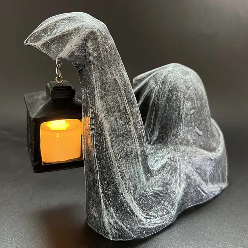 Halloween Lamp Hell Death Resin Ornament Durable Crafts Decorative Model for Home Bedroom