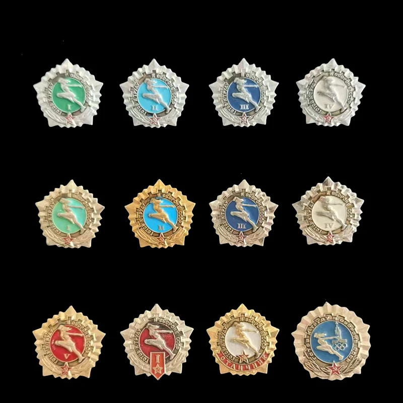 1972 Edition Soviet Union Ready for Labor and Defense CCCP Badges Collectible Original