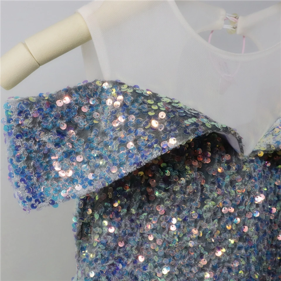 Robe de Bal à Paillettes et Perles Personnalisées pour ixd'Anniversaire, Princesse, Concours, Première Communion, Enfant, Mariage, Rotterdam, 2025