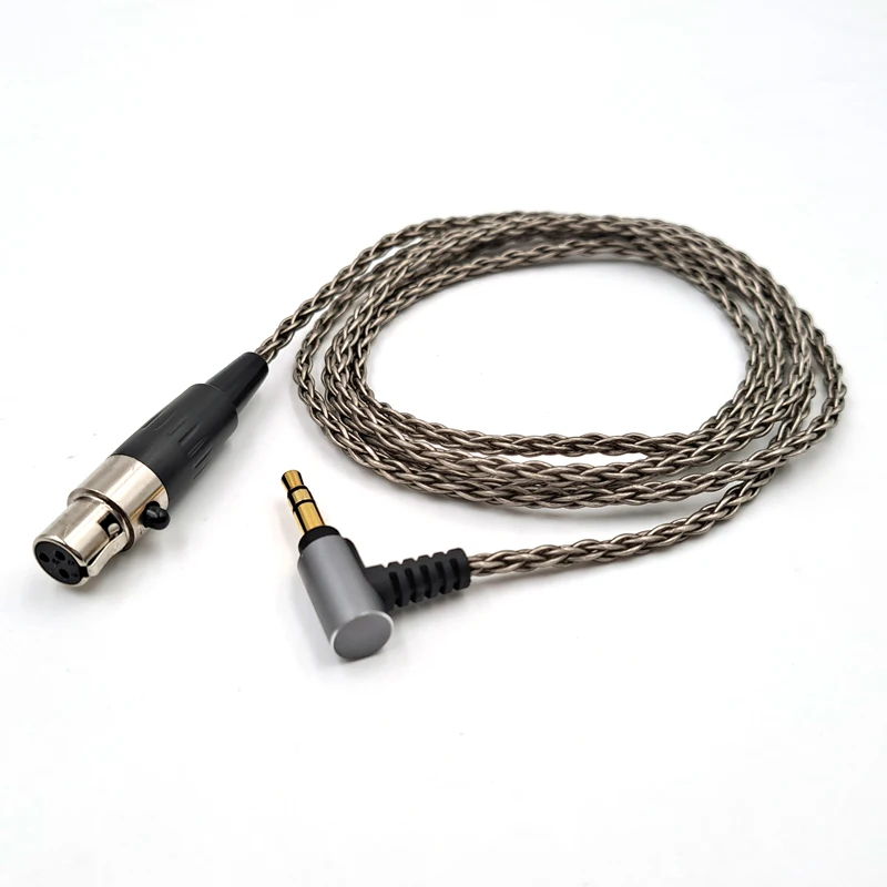 For AKG Q701 K240S Headphone cable K175 K245 K275 XLR mini xlr 3-pin K371 K712 single crystal copper silver plated cable[6Core]