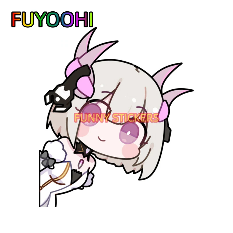 FUYOOHI GRAY RAVEN PUNISHING Game Car Stickers Anime Sunscreen Personality Decals Car Door Protector