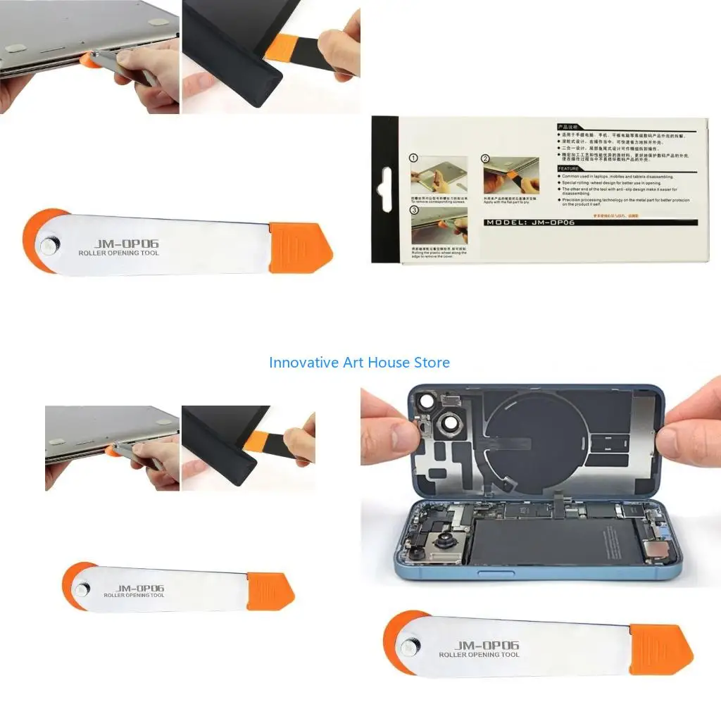

E1PC Tablet Disassemble Screen Opener Repair ToolOpening Wheel Roller Pry For Phone