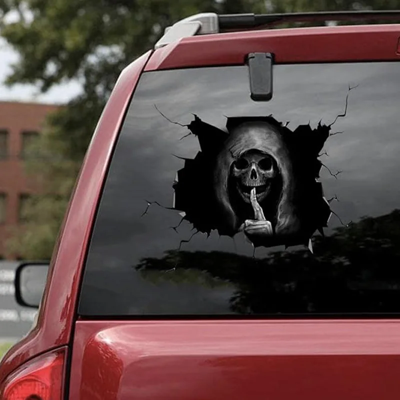 

Silent Death car Sticker Skull Sticker Car Decals Sticker for Windows Skull Car Decals Vinyl Sticker Decal Skull Window Decal