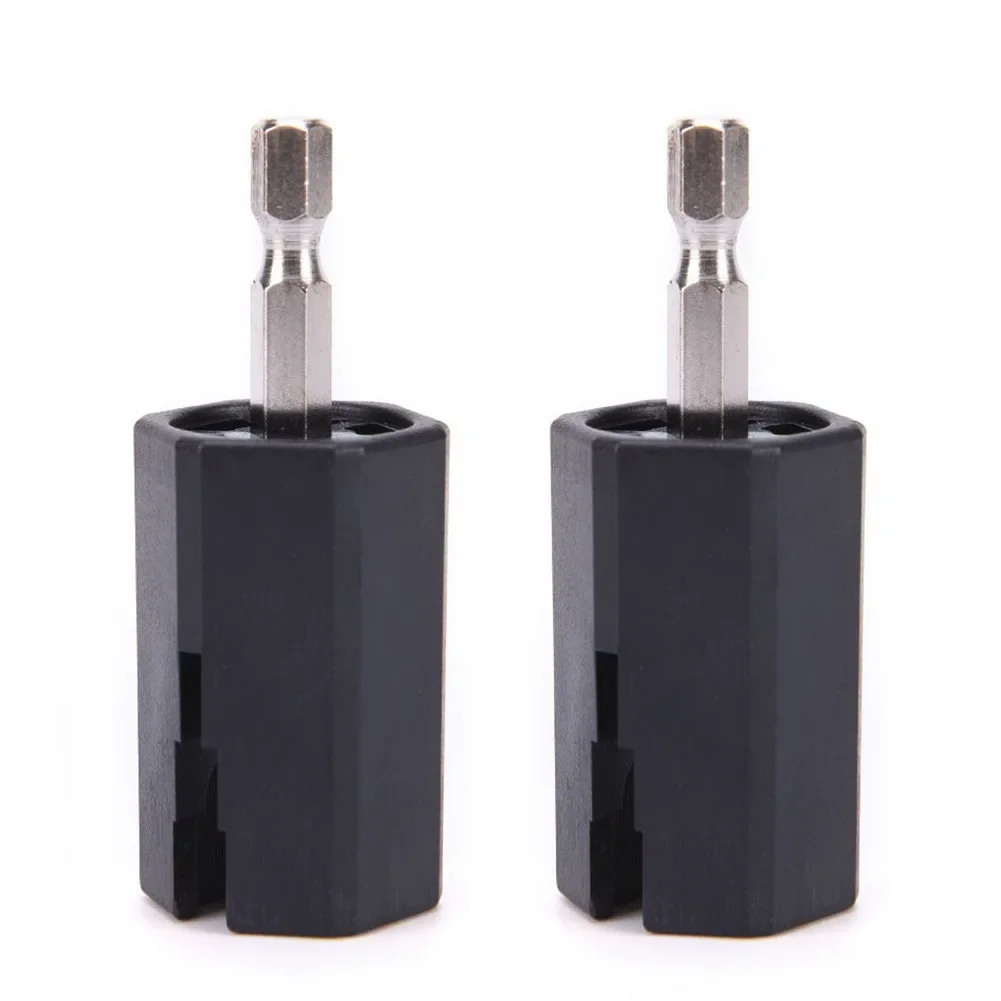2pcs Guitar Winder Bit Fast Rotating Hexagon Head Mini Tuning Peg Guitar String Winder Head Tools Parts for Guitar
