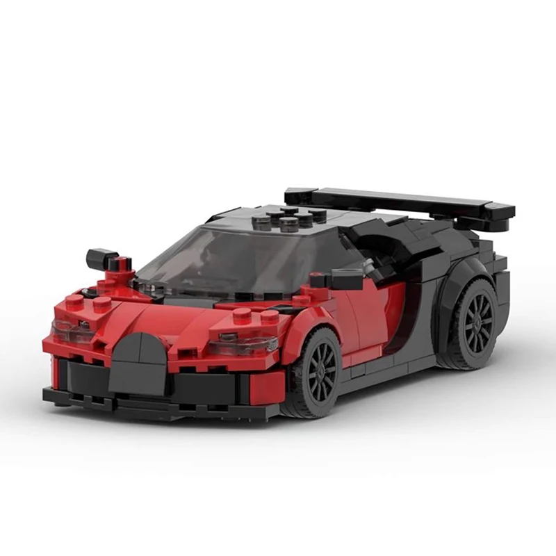 Bricklink-Juego de bloques de construcción para niños, juguete de ladrillos para armar Super coche Bugattied Chiron Pur Sport Speed Champions, ideal para regalo de Navidad, MOC